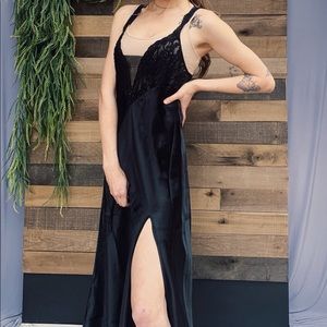 GOLD TAG Victoria’s Secret Vintage Black Gown